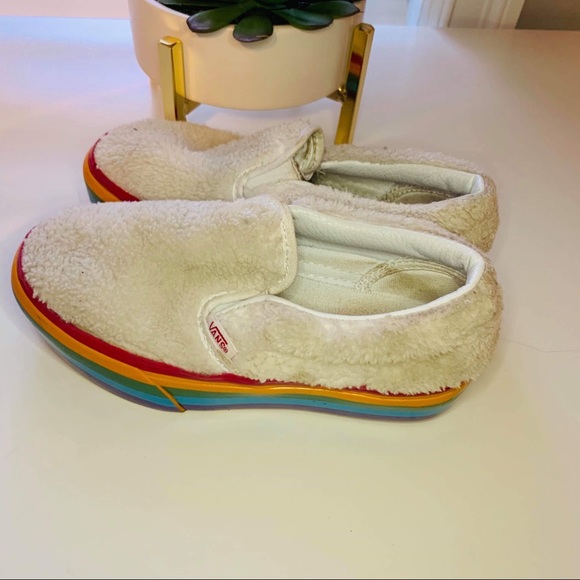 platform rainbow vans